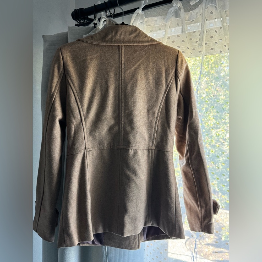 Thread & Supply NWT Women's Camel Double-Breasted Peacoat - Picture 6 of 7